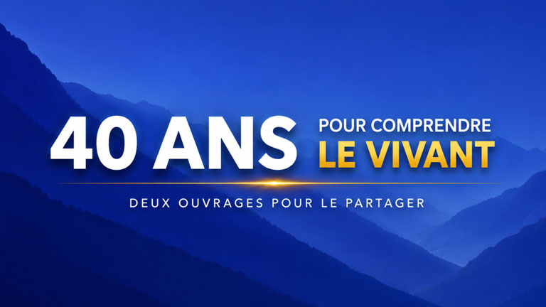 40 ans pour comprendre le vivant - Deux ouvrage pour le partager